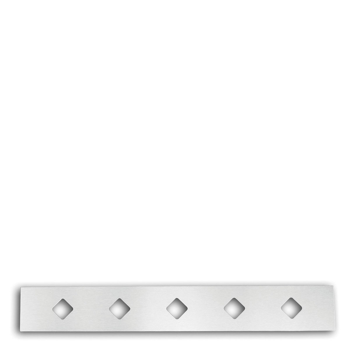 Alpertec Design-Sockelblech Raute 847 mm edelstahlfarben | 645807