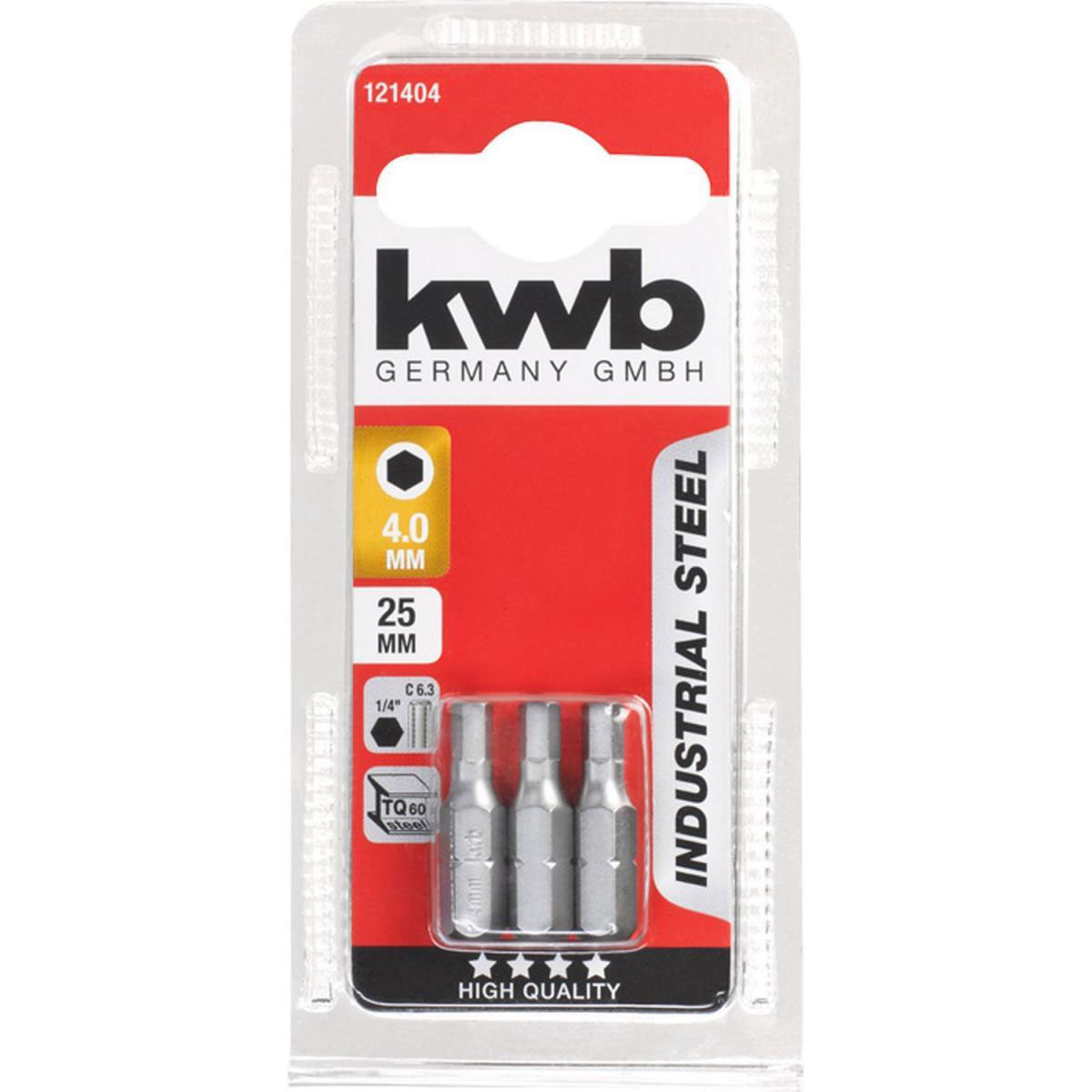 kwb  Bits Stahl 25 mm Hex 4,0 | 656084 – Bild 3