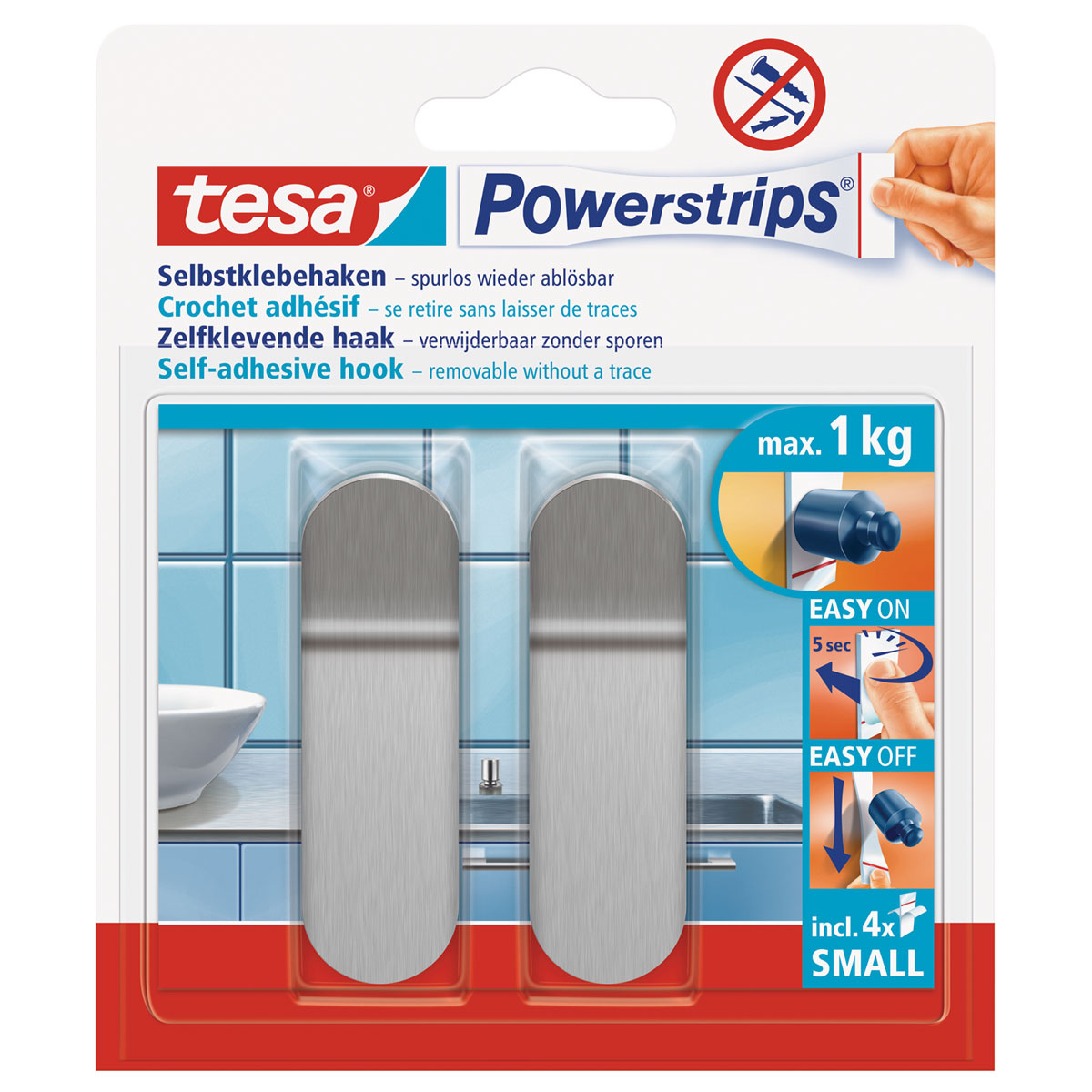 Tesa Haken Powerstrips Small Metall | 656928