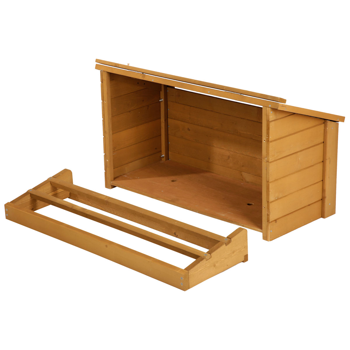 Hühner-Legenest 85 x 48 x 37 cm braun-grün | 812614