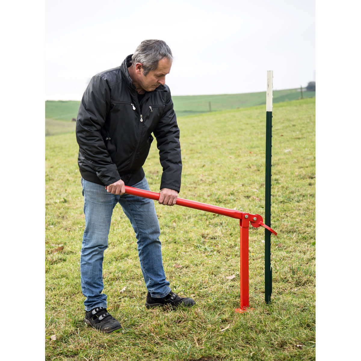 Pfahl-Zieher T-Post rot | 818323