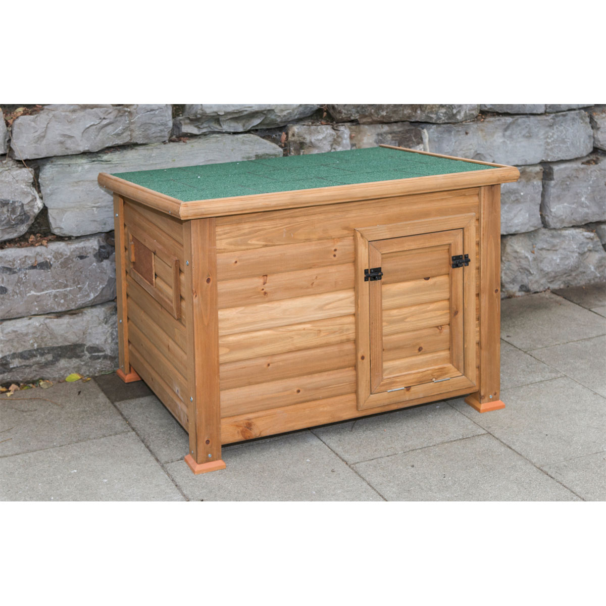 Enten- und Gänsestall Duck Town 93 x 67 x 73 cm braun-grün | 840579
