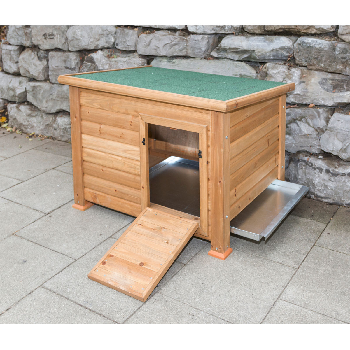 Enten- und Gänsestall Duck Town 93 x 67 x 73 cm braun-grün | 840579 – Bild 4