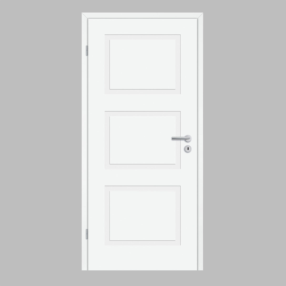 Borne Zimmertür Lusso 03 198,5 x 61 cm design-weiß links | 61 | links | 869280