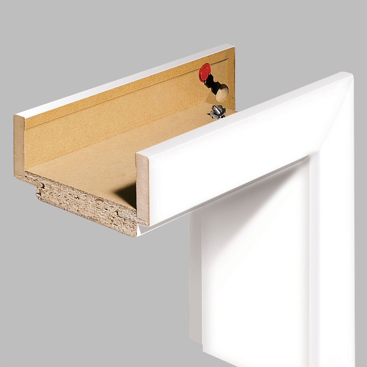 Borne Komplett-Zarge 198,5 x 73,5 x 33 cm Softkante design-weiß rechts | 869303