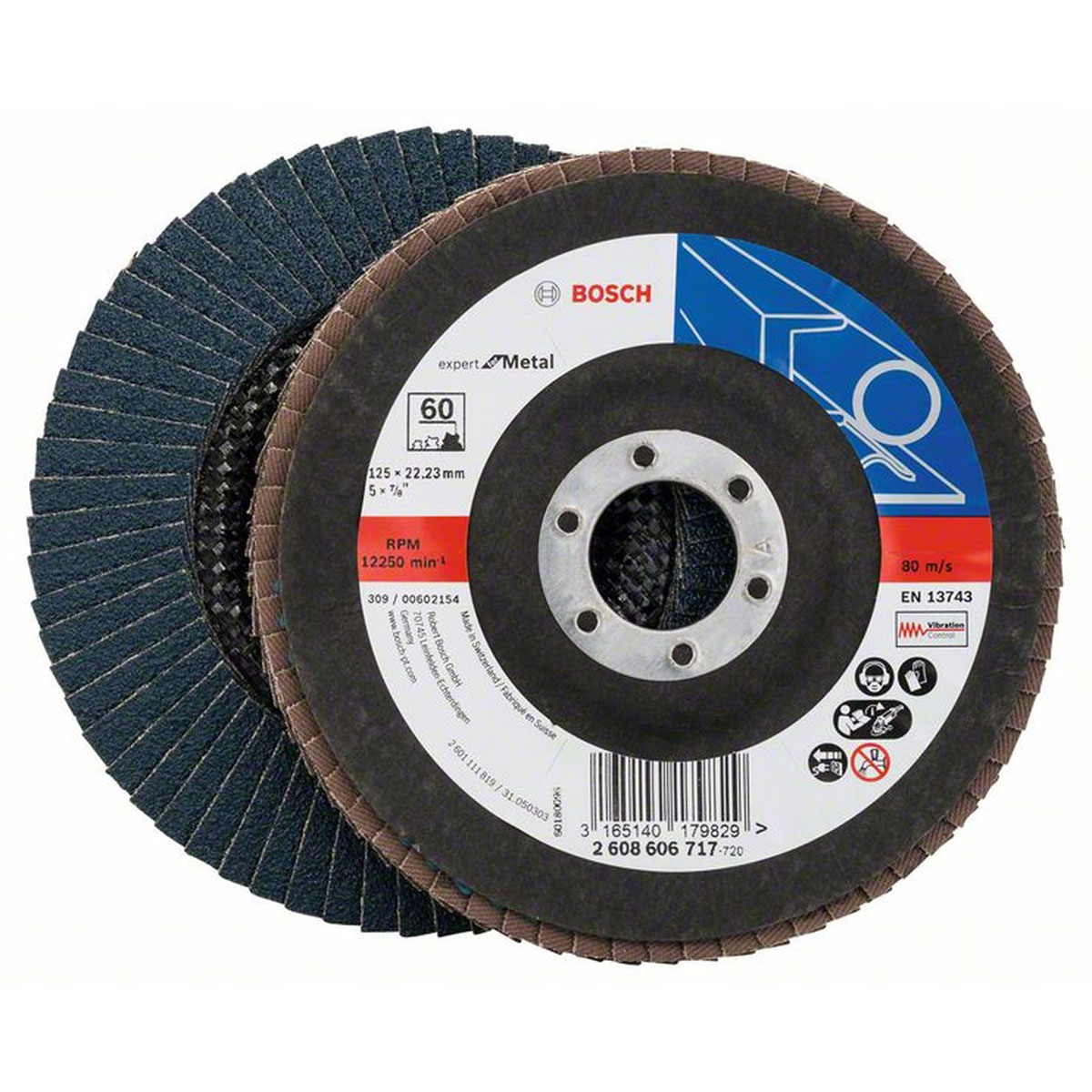 Bosch  Fächerschleifscheibe X551 K60 12,5 x 12,5 cm | 60 | 12,5 | 921852 – Bild 4