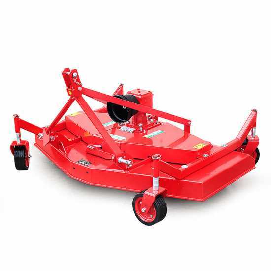 AgriEuro Modell TMM 180 - Sichelmu00e4hwerk auf Ru00e4der fu00fcr Traktor - 3 Rotoren, 3 Messer - fu00fcr linksdrehende Zapfwelle (gegen Uhrzeigersinn)