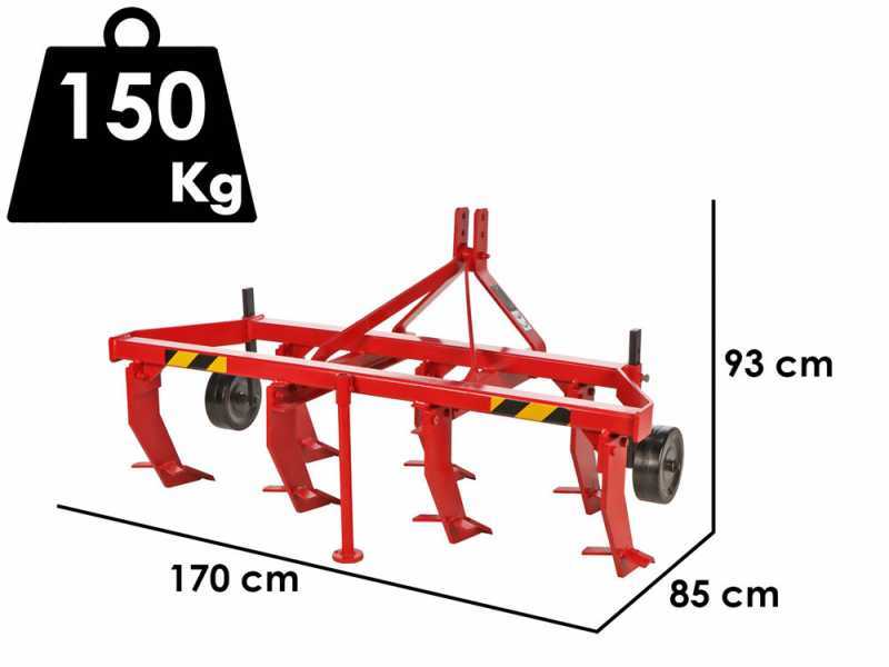 AgriEuro Top Line Tieflockerer leichte Baureihe 170 mit 7 Zinken - Eisentastru00e4der