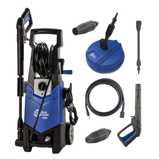 Annovi & Reverberi AR 476 Classic Blue Clean Hochdruckreiniger- 165 bar max - Fu00f6rdermenge 5,5 Lt/min