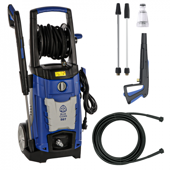 Annovi & Reverberi Blue Clean 587 - Kaltwasser-Hochdruckreiniger - 160 bar max - Fu00f6rdermenge 7.6 Lt/Min