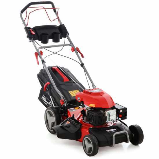 Benzin Rasenmu00e4her mit Radantrieb GeoTech S46-175 BMSGW - 173cc - 4in1