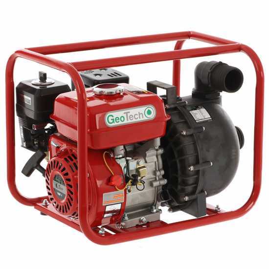 Benzin Wasserpumpe GeoTech LCP50 fu00fcr Chemikalien, Anschlu00fcsse 50 mm - 2"