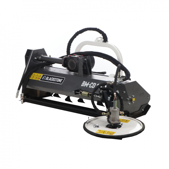 Blackstone BM-CD 140 - Mulcher fu00fcr Traktoren - Schwenkscheibe - mittelschwere Baureihe - hydraulische Verschiebung
