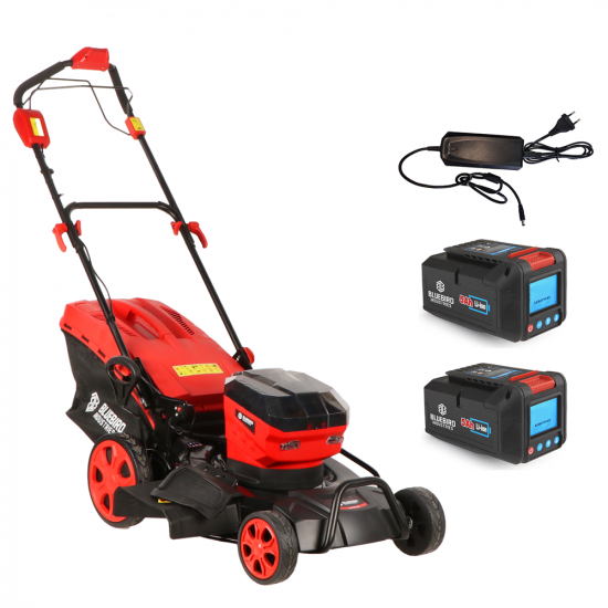 Blue Bird LM 23-51 - Akku-Rasenmu00e4her - 50.4 V 10 Ah - 51 cm Schnittbreite