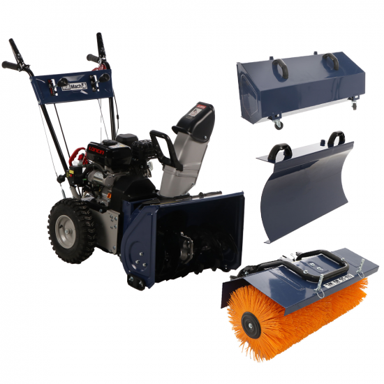 BullMach BM-SS 80 WEL - Benzin-Schneefru00e4se mit Elektrostarter - Mehrzweckgeru00e4t - Loncin H200