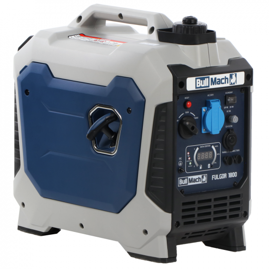 BullMach Fulgor 1800 - Inverter Stromerzeuger 2 kW - Dauerleistung 1,8 kW - 230V