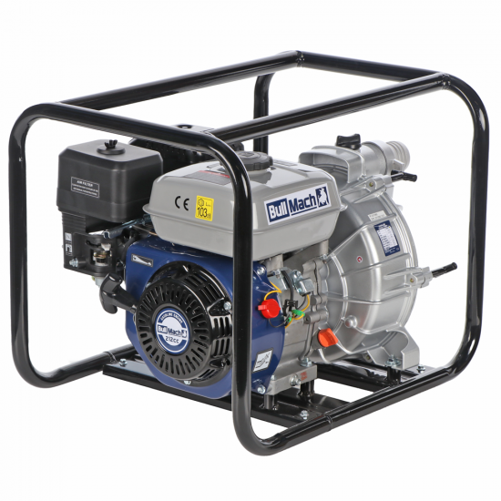 BullMach NERINA 50 Benzin-Motorpumpe - fu00fcr Schmutzwasser - Druckanschlu00fcsse: 50mm