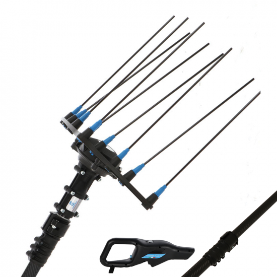 Campagnola Hercules 6 ECO Plug-in - 230 cm Carbon-Schaft - Akku-Olivenru00fcttler