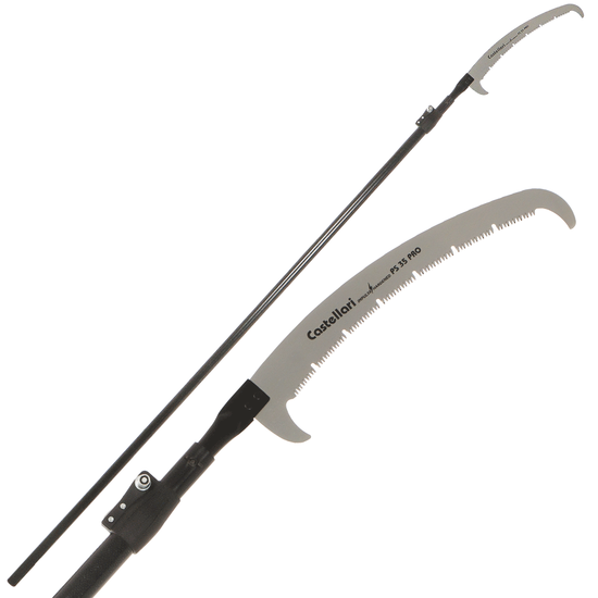 Castellari PS35PRO+AT4,5 CARBON - Gestu00e4ngesu00e4ge miz "U"-Zu00e4hnen auf Carbonschaft - 215-480 cm - 35 cm Su00e4geblatt