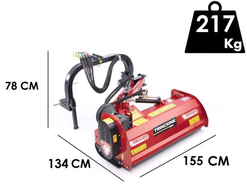 Ceccato trincione 290 Argini 1400 - Bu00f6schungsmulcher fu00fcr Traktor - mit Y-Messern - leichte Reihe