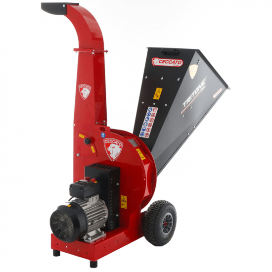 Ceccato Tritone Big - Profi Hu00e4cksler 400V - mit Messerscheibe und Hu00e4mmern