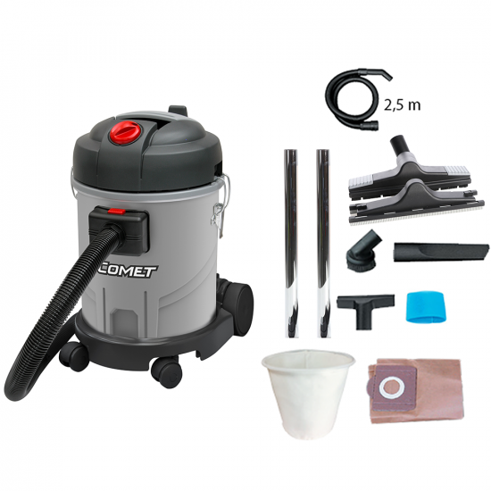 Comet CVP 120 P - Staubsauger - 20 Liter - Sauggeru00e4t fu00fcr Staub und Flu00fcssigkeiten  - 1400W