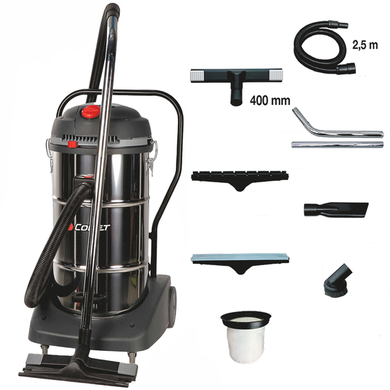 Comet CVP 365 XB - Nass-/Trockensauger - 65 l - aus Stahl - Behu00e4lter, abnehmbar vom Gestell-