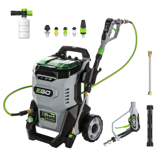 EGO HPW2000E - Akku-Hochdruckreiniger - 135 bar - 6.5 l/min - 56V - OHNE AKKU UND LADEGERu00c4T