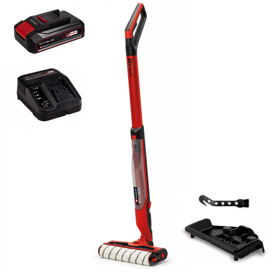 Einhell CLEANEXXO - Hartbodenreiniger Kabellos 3 in 1: Scheuern, Abziehen, Aufsaugen