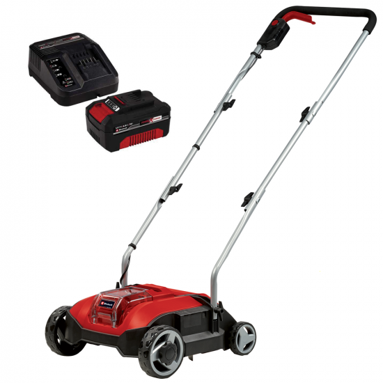 Einhell GC-SC 18/28 Li - Akku Rasenlu00fcfter/Vertikutierer 18V/4.0Ah