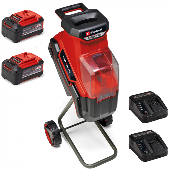 Einhell REDAXXO 36/25 - Akku-Hu00e4cksler 36V - mit Fangsack - 2x18V/5.2Ah
