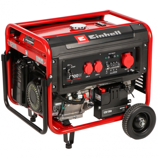 Einhell TC-PG 8000 - Benzin-Stromerzeuger - mit AVR - 8.0 kW - Dauerleistung 7.5 kW 400V
