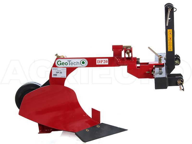Einschar Wendepflug fu00fcr Traktor Geotech DP20 - verstu00e4rkte Struktur