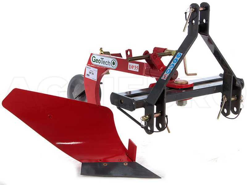 Einschar Wendepflug fu00fcr Traktor Geotech DP35 - mit Einstellschrauben