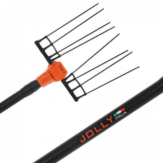 Elektrischer Akku-Olivenru00fcttler Jolly Italia V50X - 36V - mit Teleskopschaft und Step-Up-Verlu00e4ngerungskabel