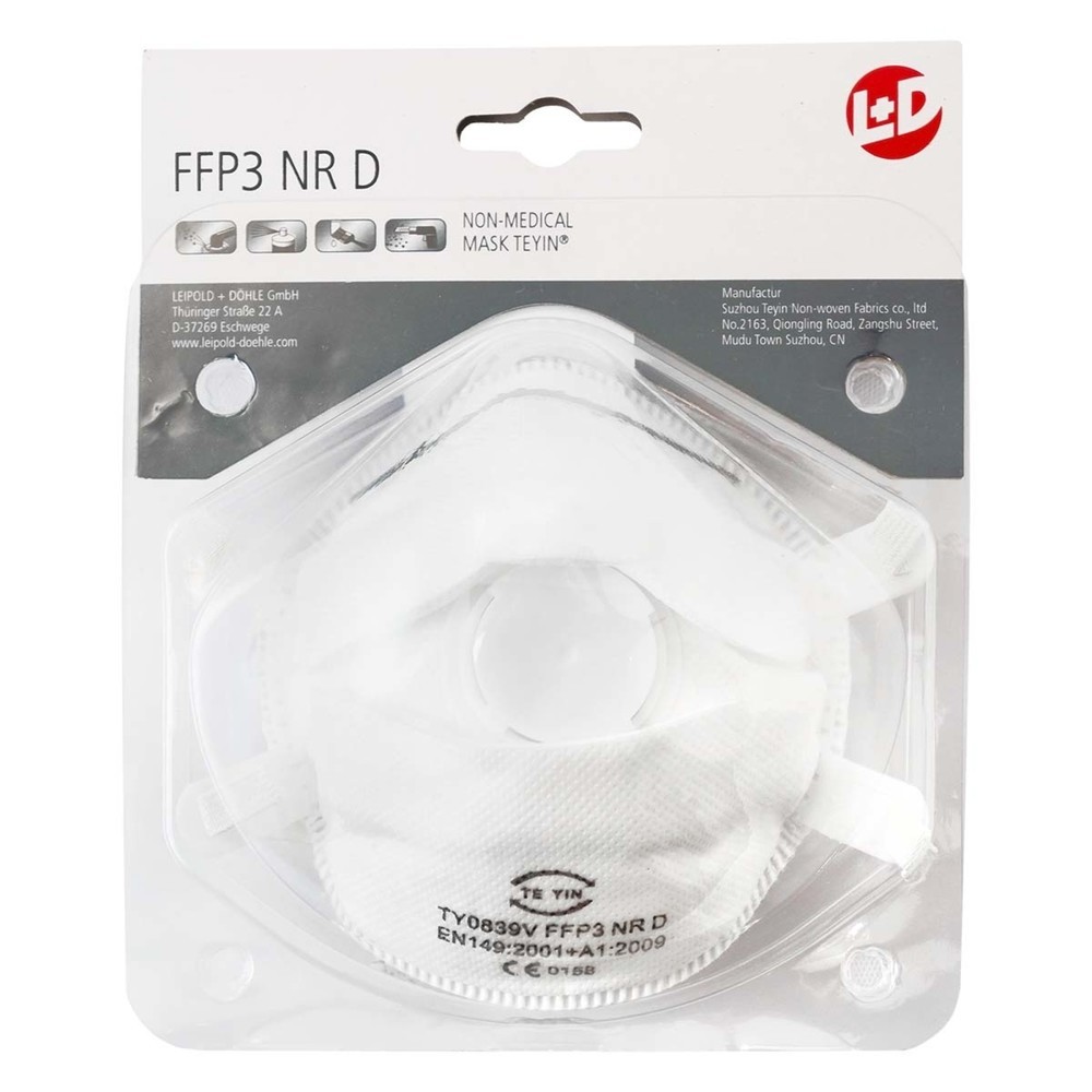 Feinstaubmaske FFP3 NR D mit Ventil