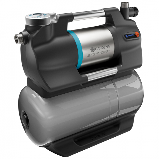 Gardena 6300 SilentComfort - Hauswasserwerk - Bedienung u00fcber Bluetooth 1050 W - 6.300 L/h