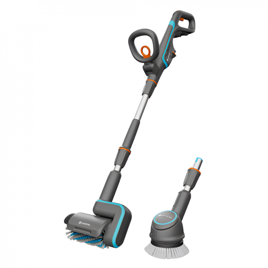 Gardena AquaBrush Universal 04/1 - Akku Bodenreiniger + Bu00fcrste - OHNE BATTERIE UND LADEGERu00c4T