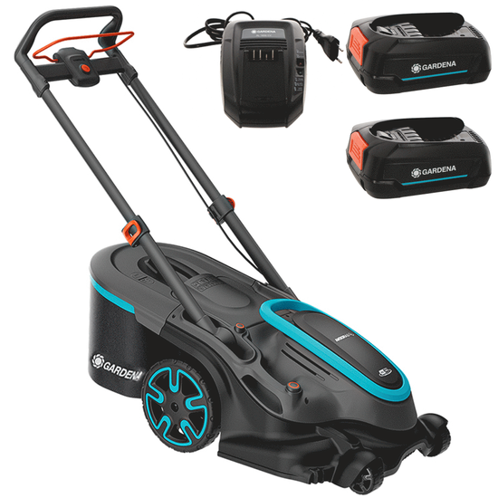 Gardena PowerMax Duo 46/36V P4A - Akku-Rasenmu00e4her - 2x18V 2,5Ah - Schnittbreite 46 cm