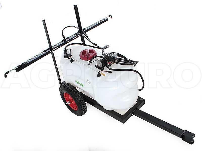 GeoTech CZ100D - Tank fu00fcr Spritzanwendung fu00fcr Rasentraktor - Pumpe 12 V - 100 l