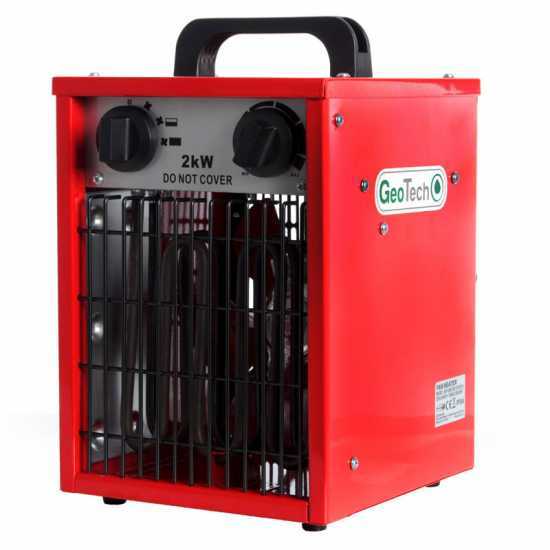 GeoTech EH 200 S - Elektroheizer mit Geblu00e4se - 230V