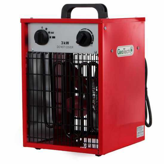 GeoTech EH 300 S - Elektroheizer mit Geblu00e4se - 230V