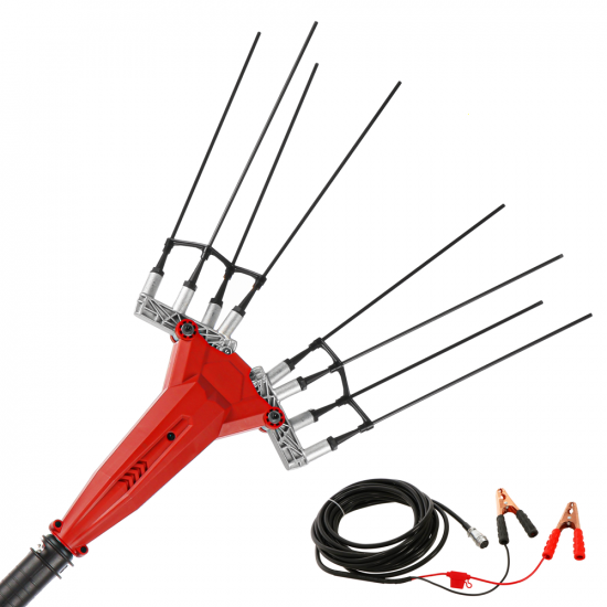 GeoTech Picker 550 EVO - Batteriebetriebener Olivenru00fcttler - 180W - Schaft 230-310 cm
