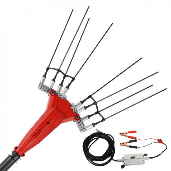 GeoTech Picker 550 Turbo - Elektrischer Olivenru00fcttler - 500W - Schaft 230-310 cm