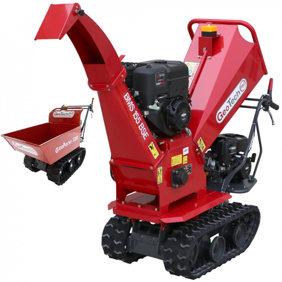 GeoTech-Pro BMS155 BS - Hu00e4cksler mit Raupenantrieb und Motorschubkarre  - B&S XR2100 Motor