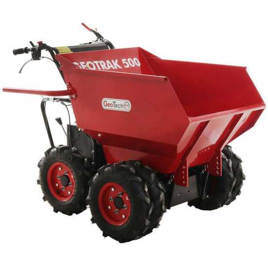 GeoTech Pro GEOTRAK 500 - Motorschubkarre - Kippmulde 500 kg - Allradantrieb