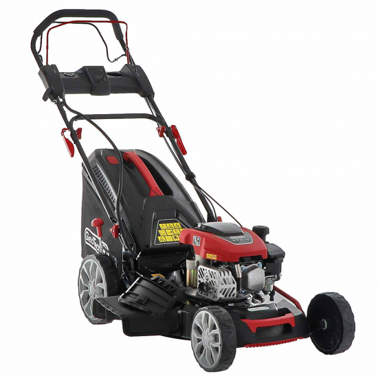 GeoTech S51-170 BMSGW ES - Benzin-Rasenmu00e4her mit Radantrieb - 4 in 1 - 51 cm Messer - Elektro-Starter