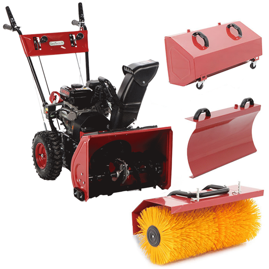 GeoTech SS 680 WEL EVO - Benzin-Schneefru00e4se mit E-Starter - Mehrzweckgeru00e4t -  Loncin H200