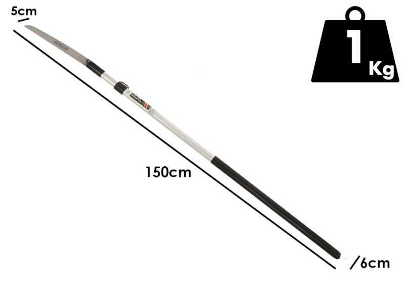GeoTech ST 230 - Su00e4ge auf Verlu00e4ngerungsstange - 150-230cm