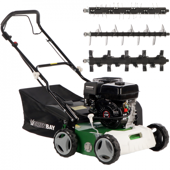 GreenBay PS 700-25 Bu00fcrstenkit - Benzin Mehrzweck-Vertikutierer